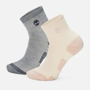 2er-Pack lässige Quarter-Socken