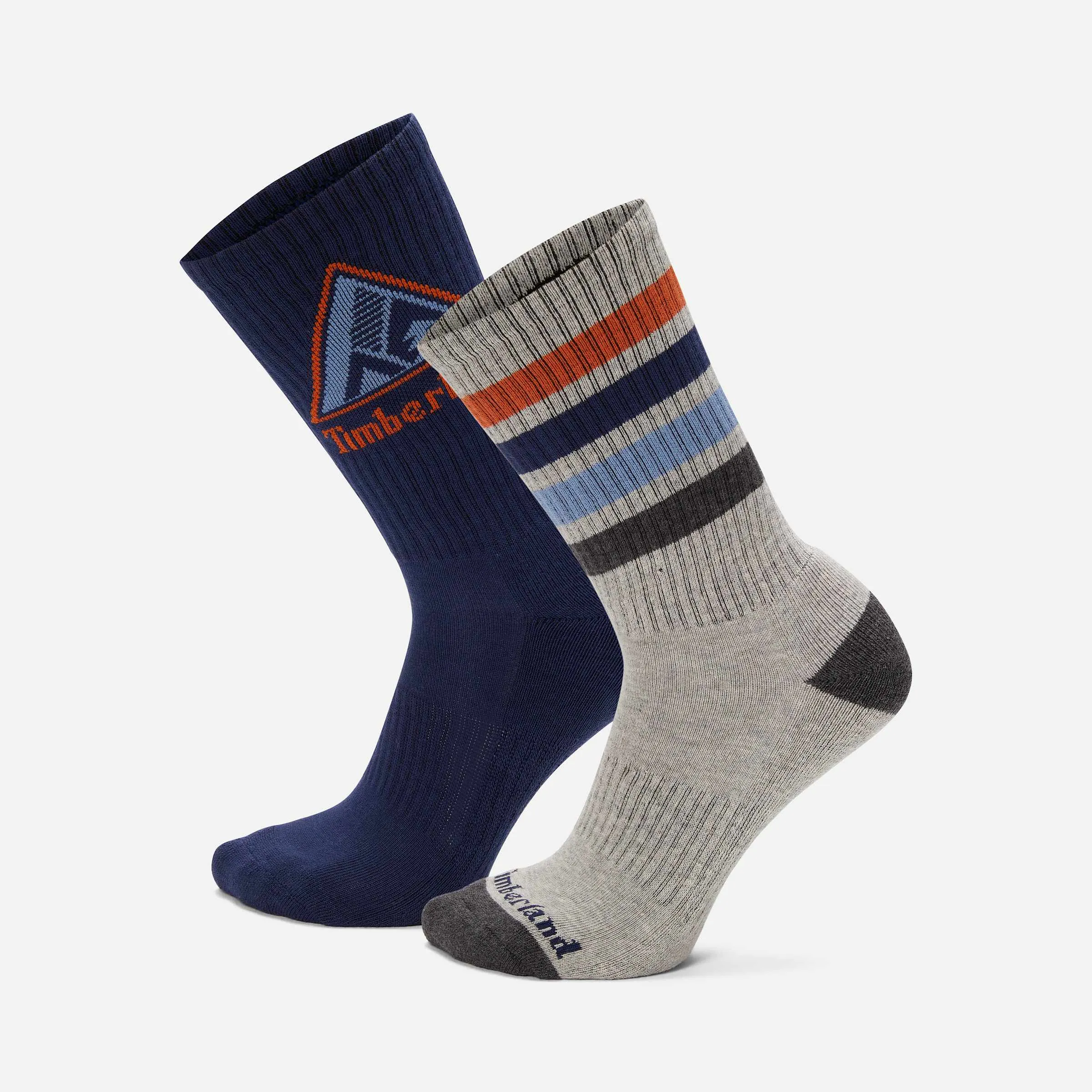 2er-Pack Quad-Streifen-Crew-Socke