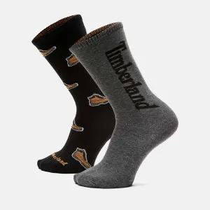 2er-Pack Timberland All Over Print Crew Sock