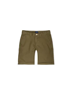 Allister Regular Fit Sonnenverblasste Shorts Racing Grün