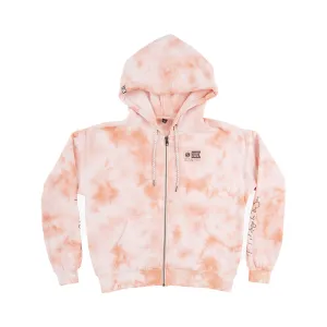 Alpha Zip Hoody - Pfirsich-Tie-Dye