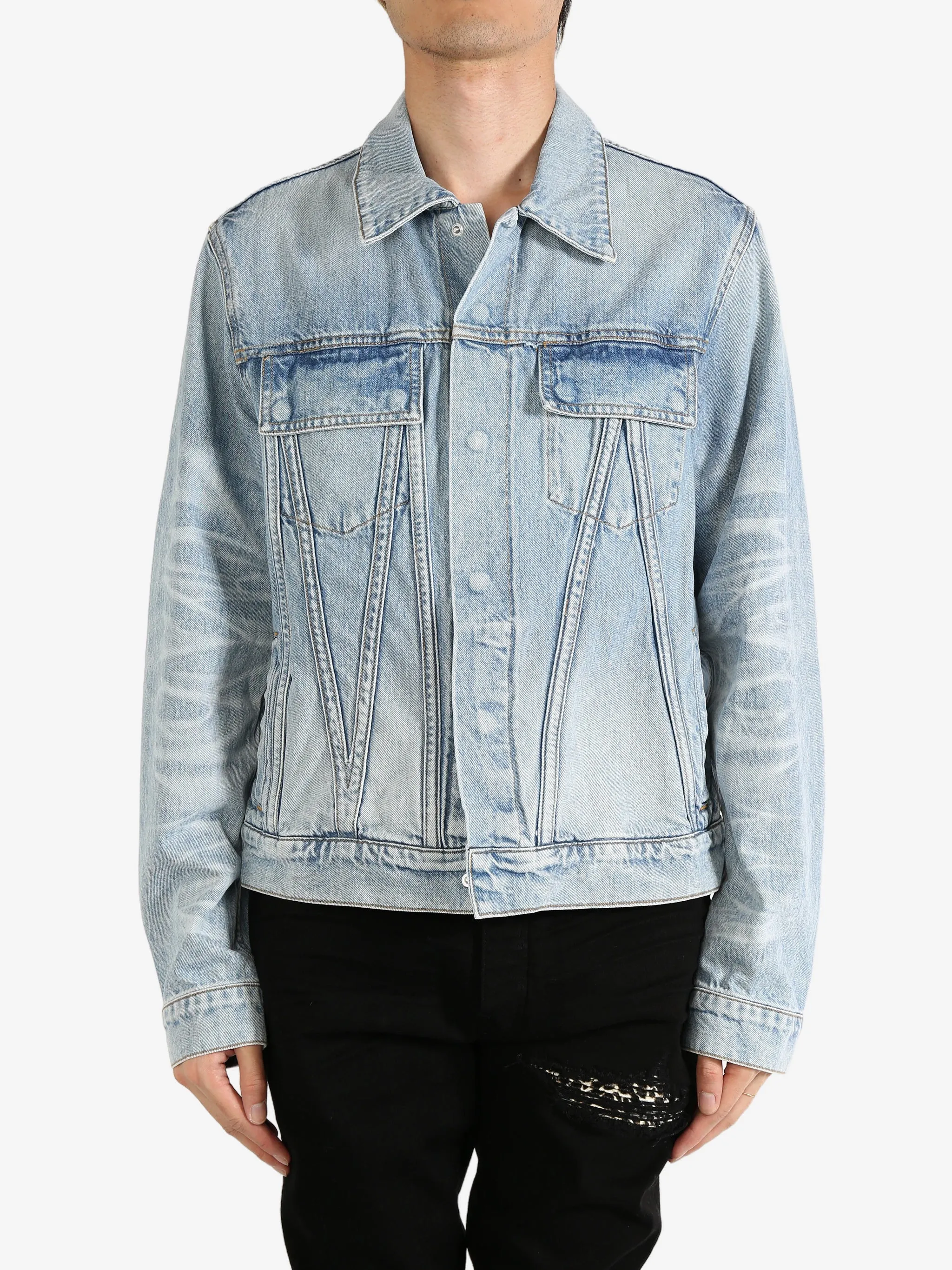 AMIRI - Japanische Selvedge Truckerjacke für Herren Bekleidung_amiri