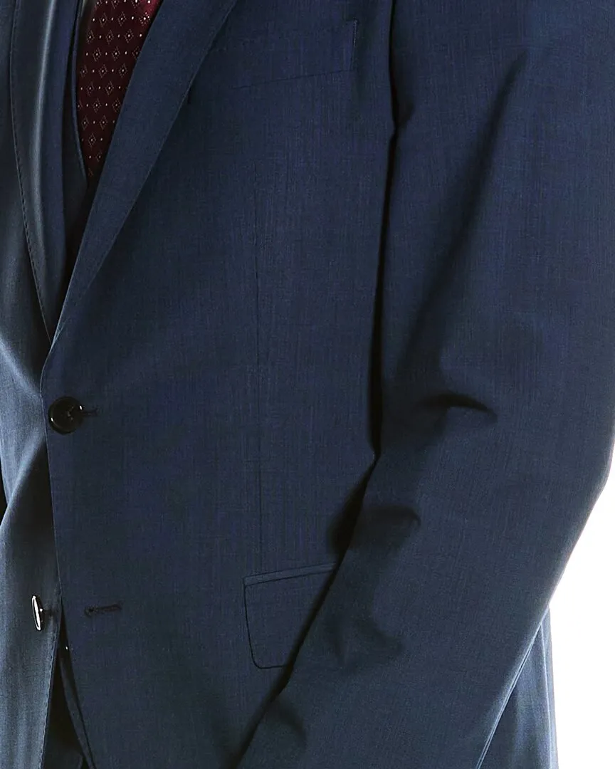 BOSS Hugo Boss 3-teiliger Slim Fit Anzug aus Wollmischgewebe