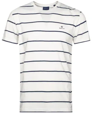 Br Stripe Kurzarm T-Shirt Eierschale