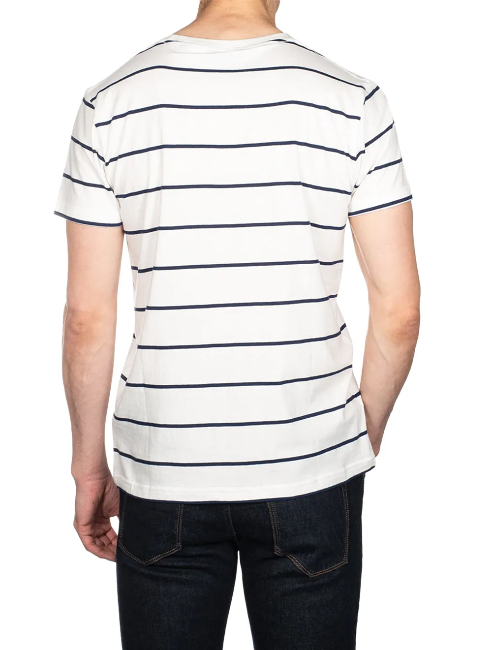 Br Stripe Kurzarm T-Shirt Eierschale