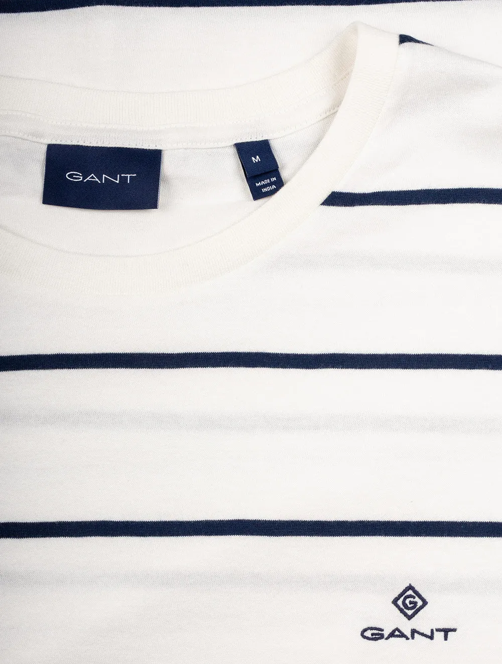 Br Stripe Kurzarm T-Shirt Eierschale
