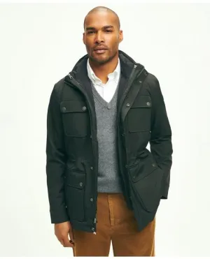 Brooks Brothers Herren 3-in-1 Daunen Tech-Mantel Schwarz Brooks Brothers