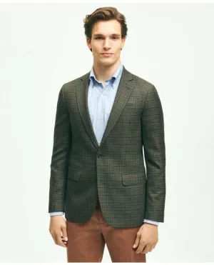 Brooks Brothers Herren Klassisch geschnittener Woll-Hopsack Sportmantel Olive Brooks Brothers