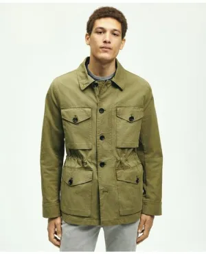 Brooks Brothers Herren Ripstop Feldjacke Mittelgrün Brooks Brothers