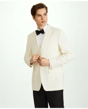 Brooks Brothers Herren Slim Fit Woll 1818 Dinner Jacket Weiß Brooks Brothers