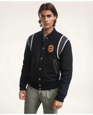 Brooks Brothers Herren Varsity Jacke Marineblau Brooks Brothers