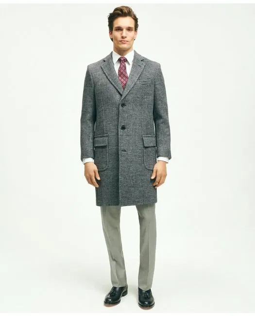 Brooks Brothers Herren Wollmischung Doppelseitiger Glencheck-Mantel Grau Brooks Brothers