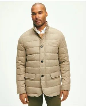 Brooks Brothers Herren Daunen-Woll-Blazer in Taupe Brooks Brothers