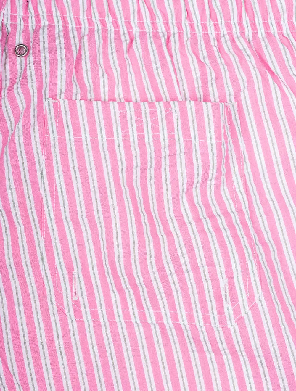Klassische Seersucker-Badeshorts in Munterem Pink