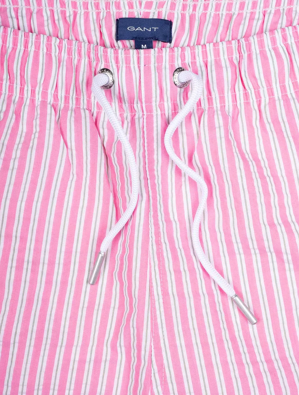 Klassische Seersucker-Badeshorts in Munterem Pink