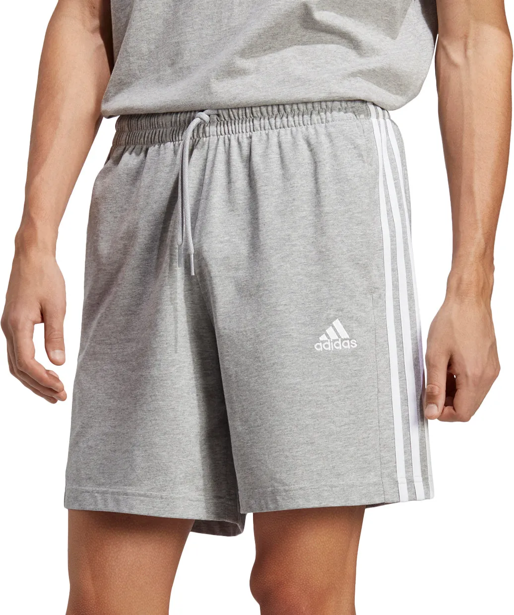 Bekleidung Adidas Herren adidas Essentials 3 Streifen Herren Shorts - Grau