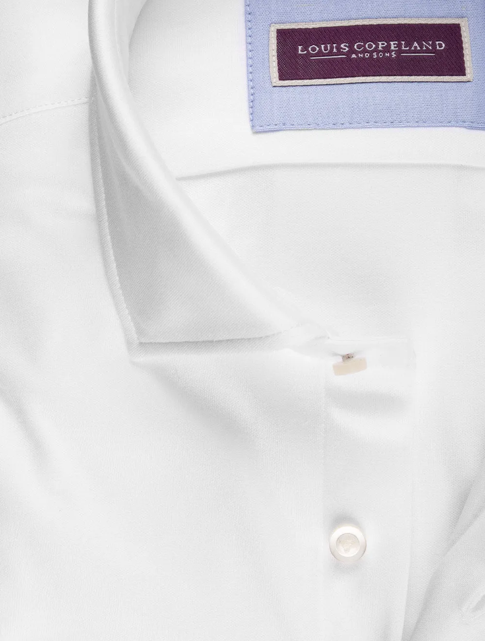 Baumwoll-Jersey-Shirt Weiß