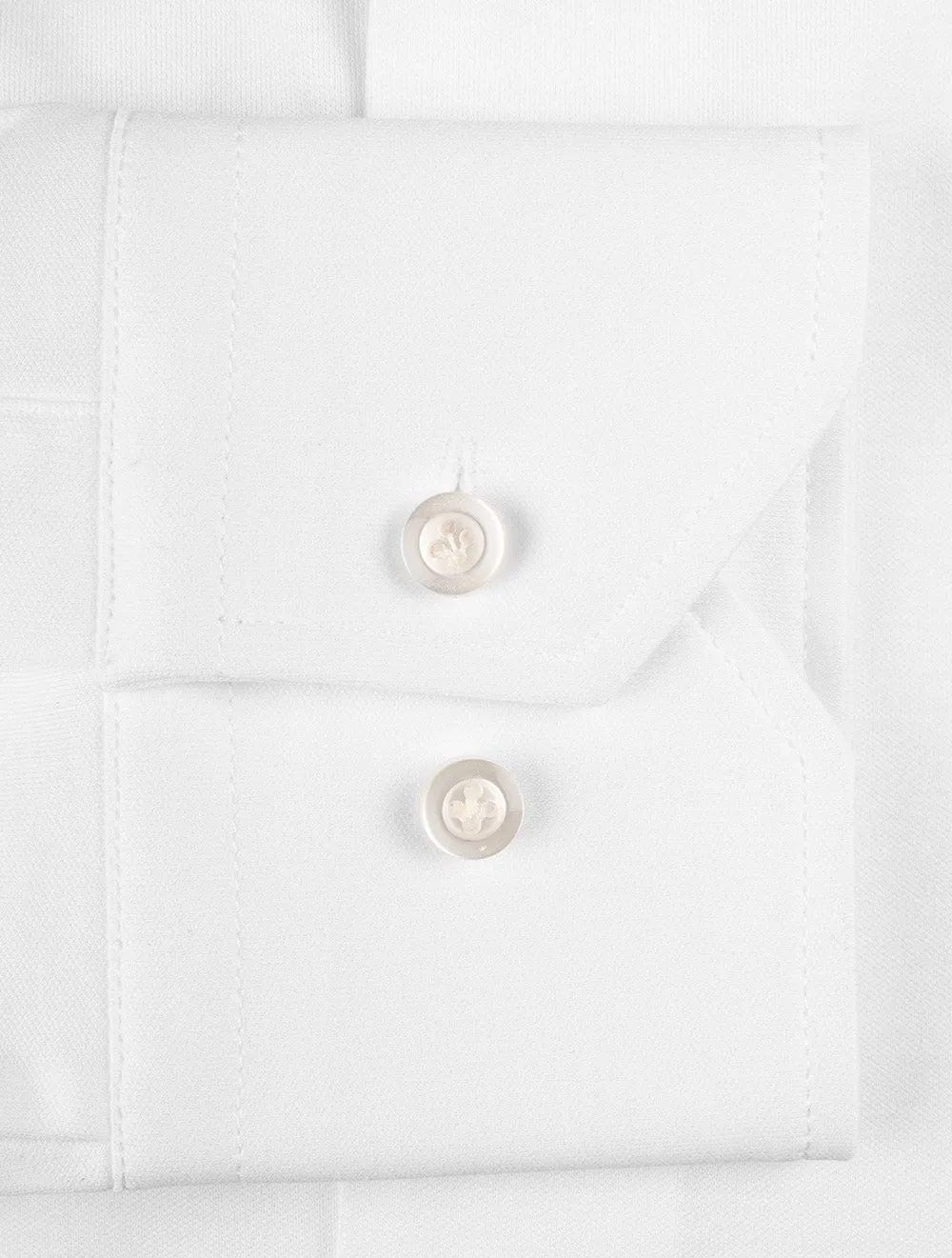 Baumwoll-Jersey-Shirt Weiß