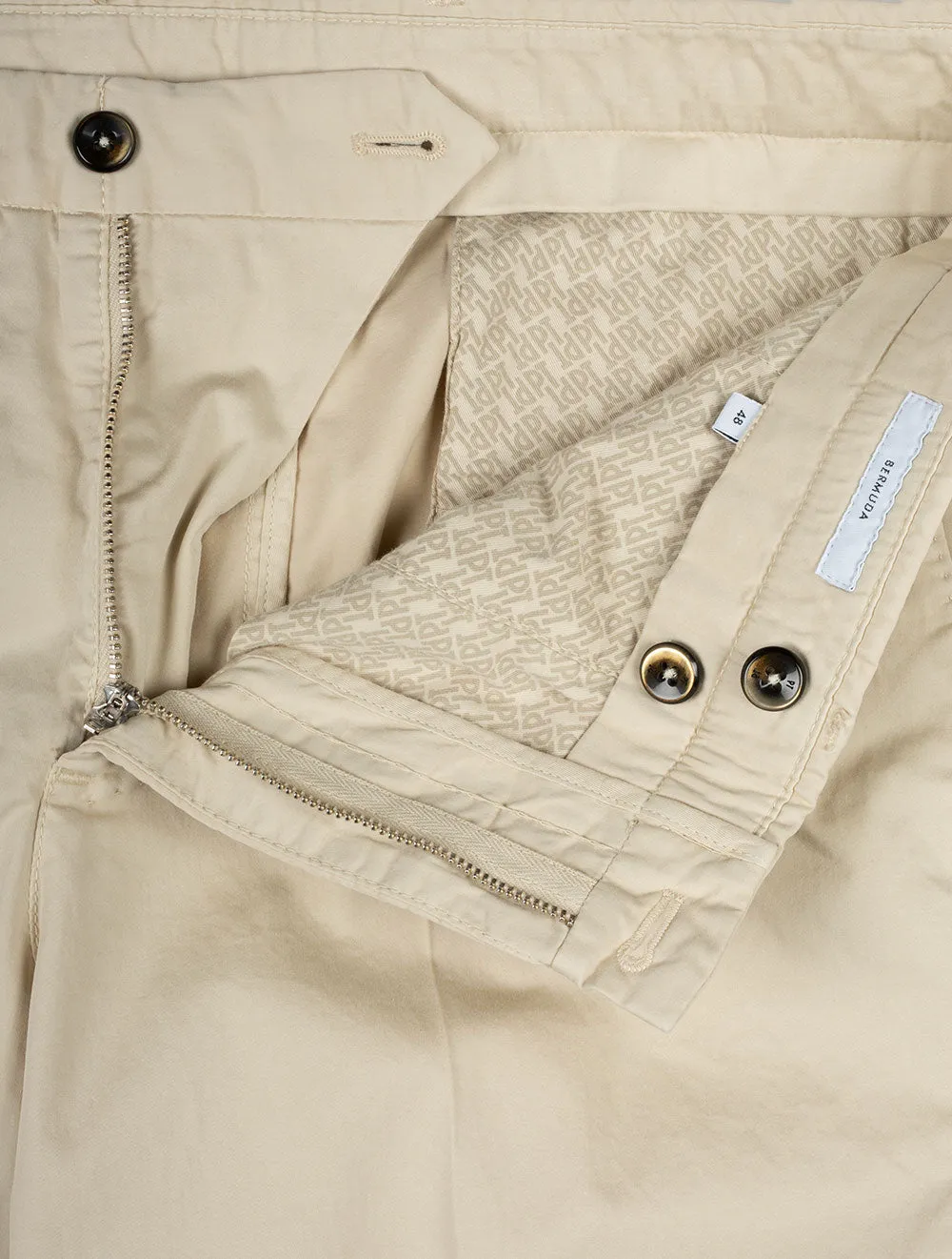 Baumwoll-Shorts Beige