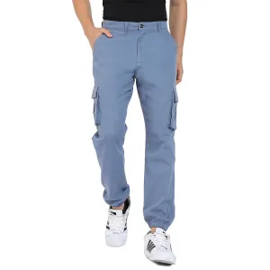 Bundsaum Einfarbige Cargo-Hose