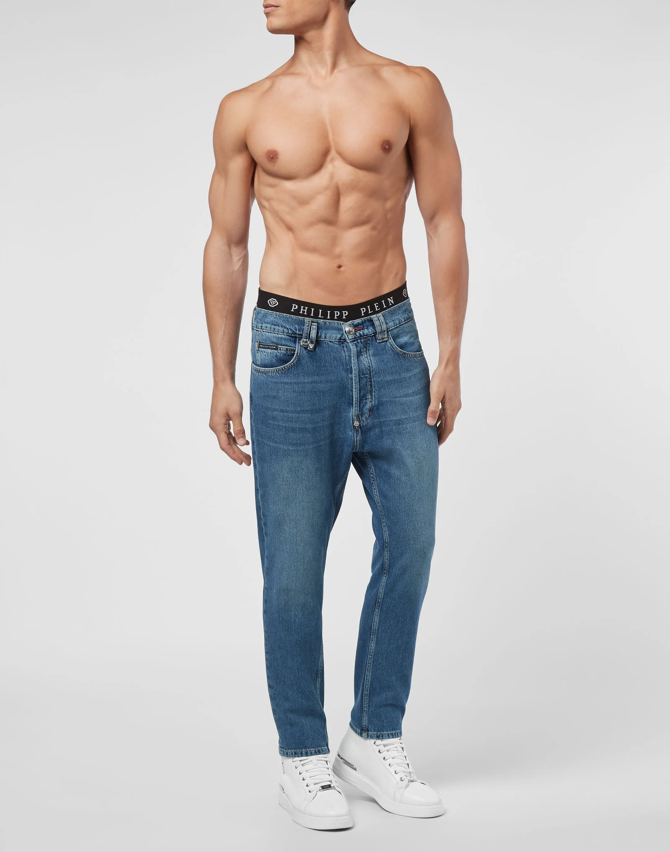 Denim-Hose Carrot Fit Iconic Plein