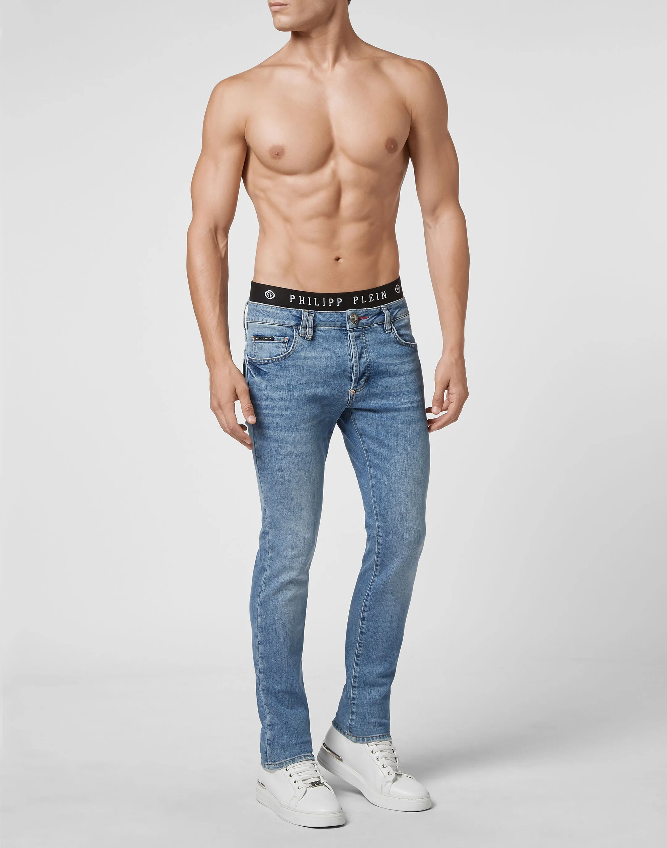 Denim-Hose Super Straight Cut Iconic Plein