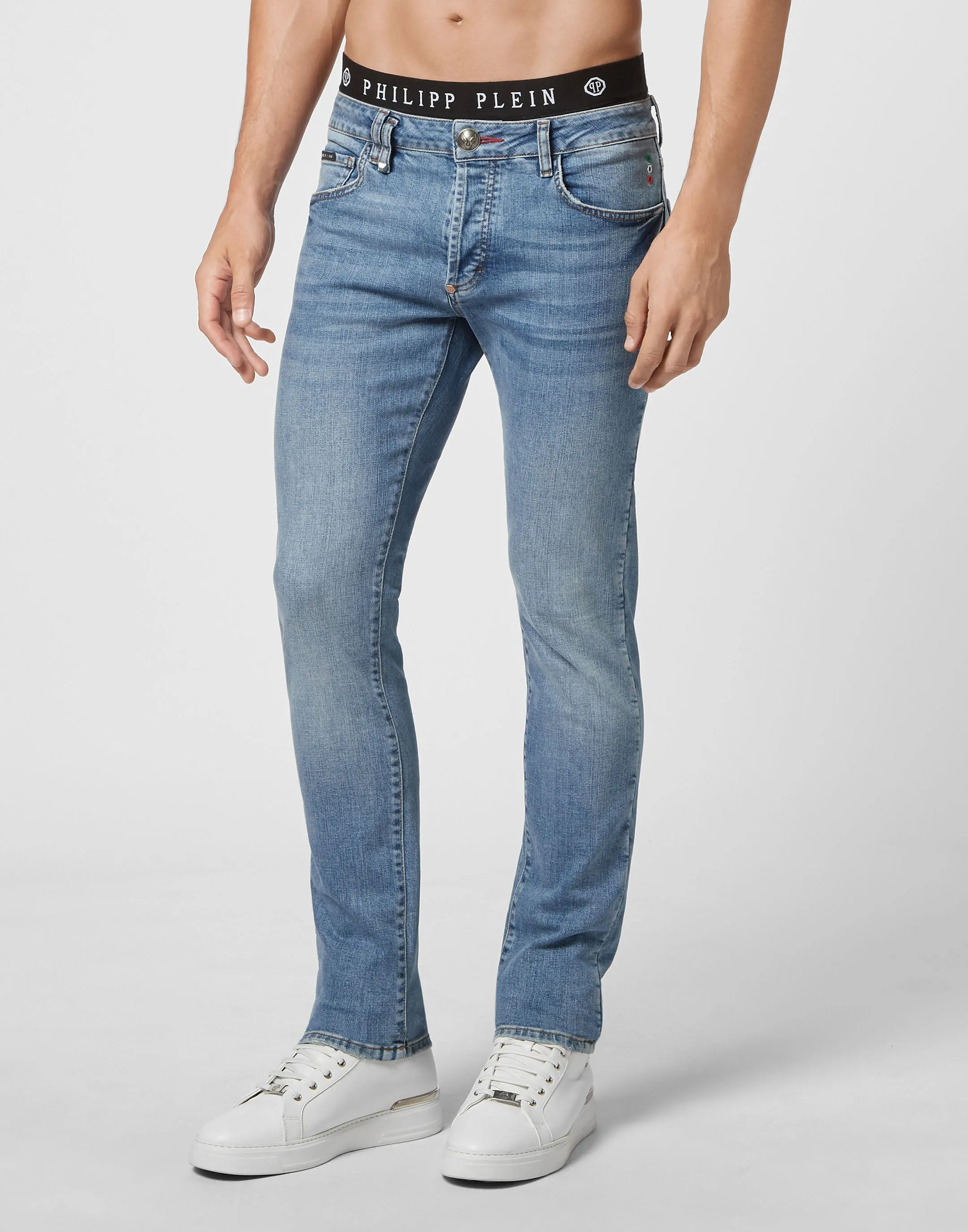 Denim-Hose Super Straight Cut Iconic Plein