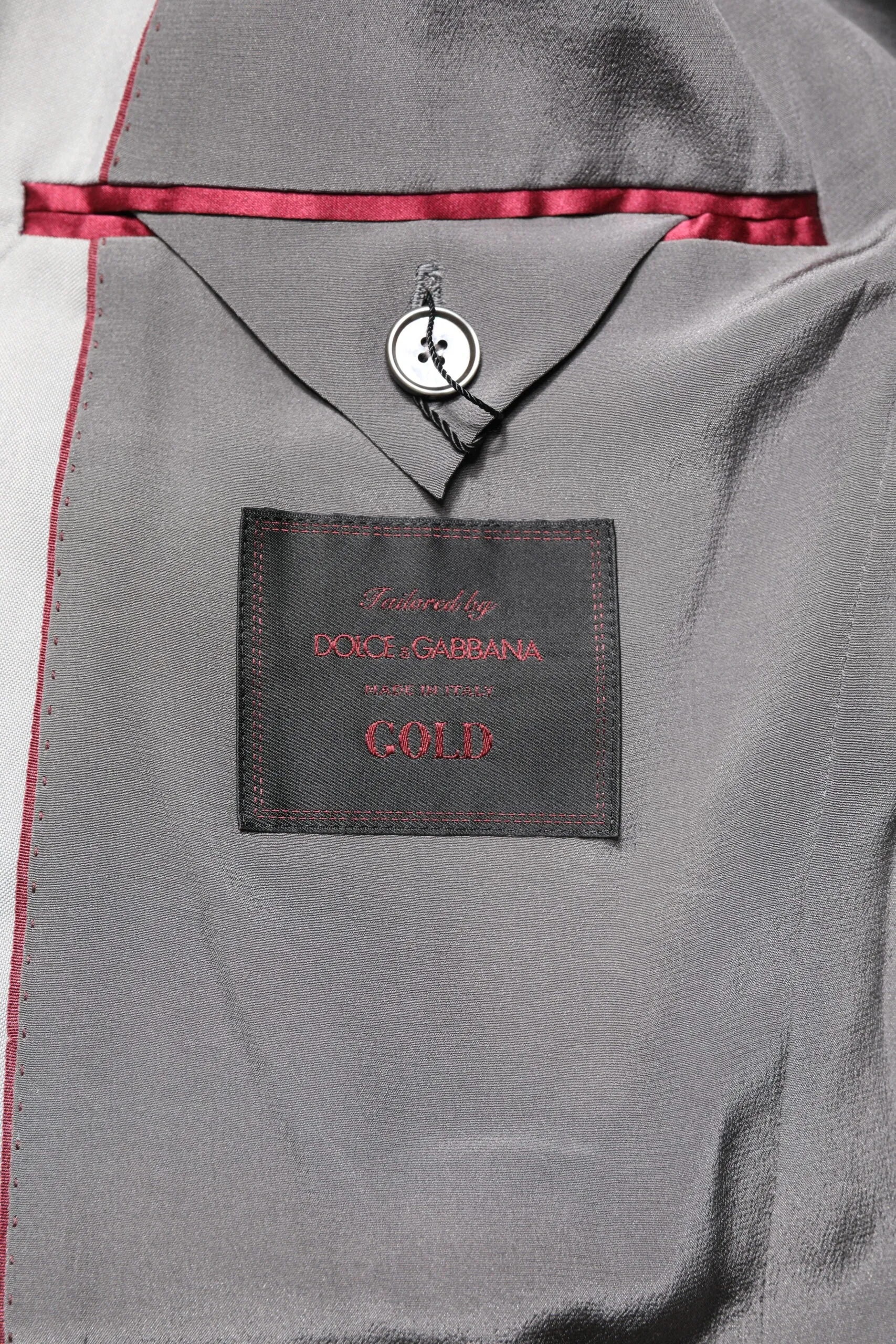 Dolce & Gabbana Woll-Gold 2-teiliger formeller Herrenanzug