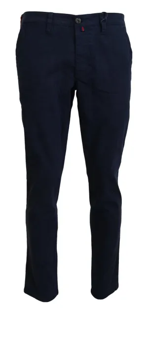 Domenico Tagliente Elegante Saphirblaue Anzughosen für Herren