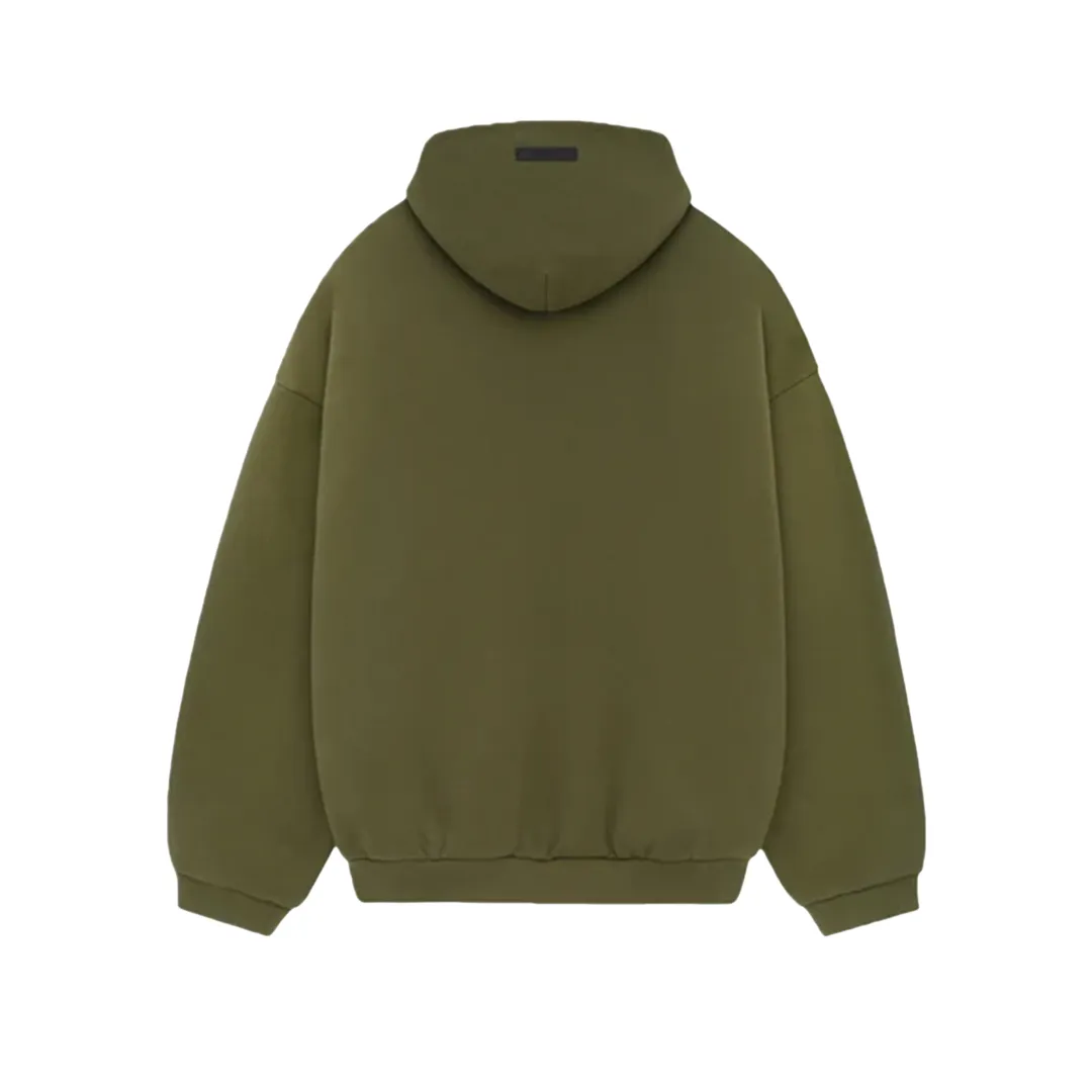 Fear of God Essentials Fleece Hoodie Militär