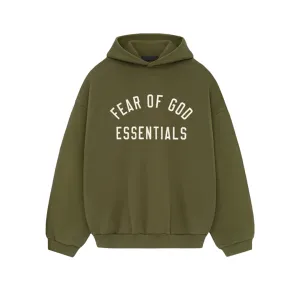 Fear of God Essentials Fleece Hoodie Militär