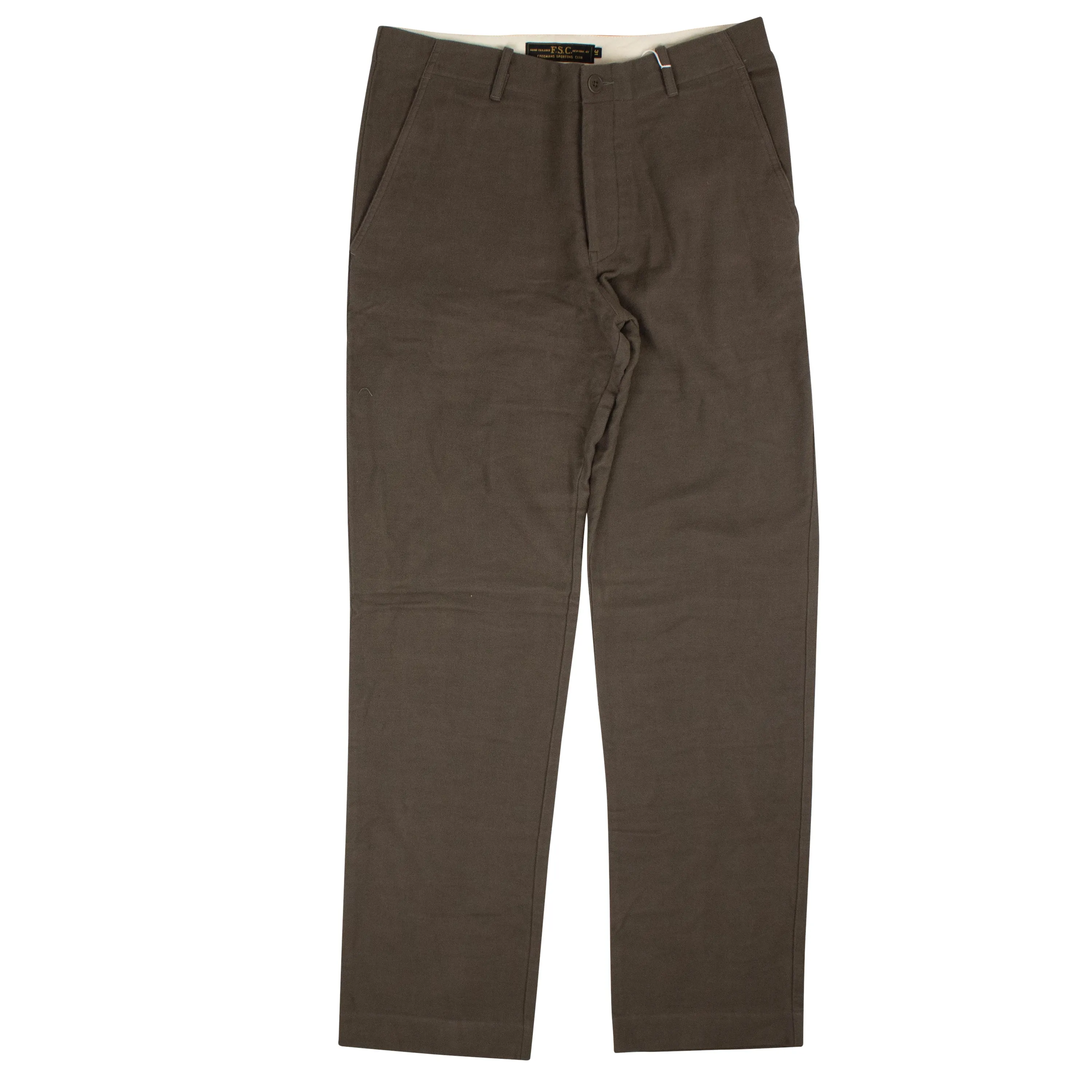 Freeman'S Sporting Club Handgefertigte Moleskin-Baumwollhose - Braun