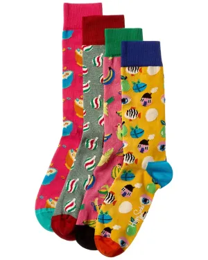Happy Socks Set mit 4 Socken