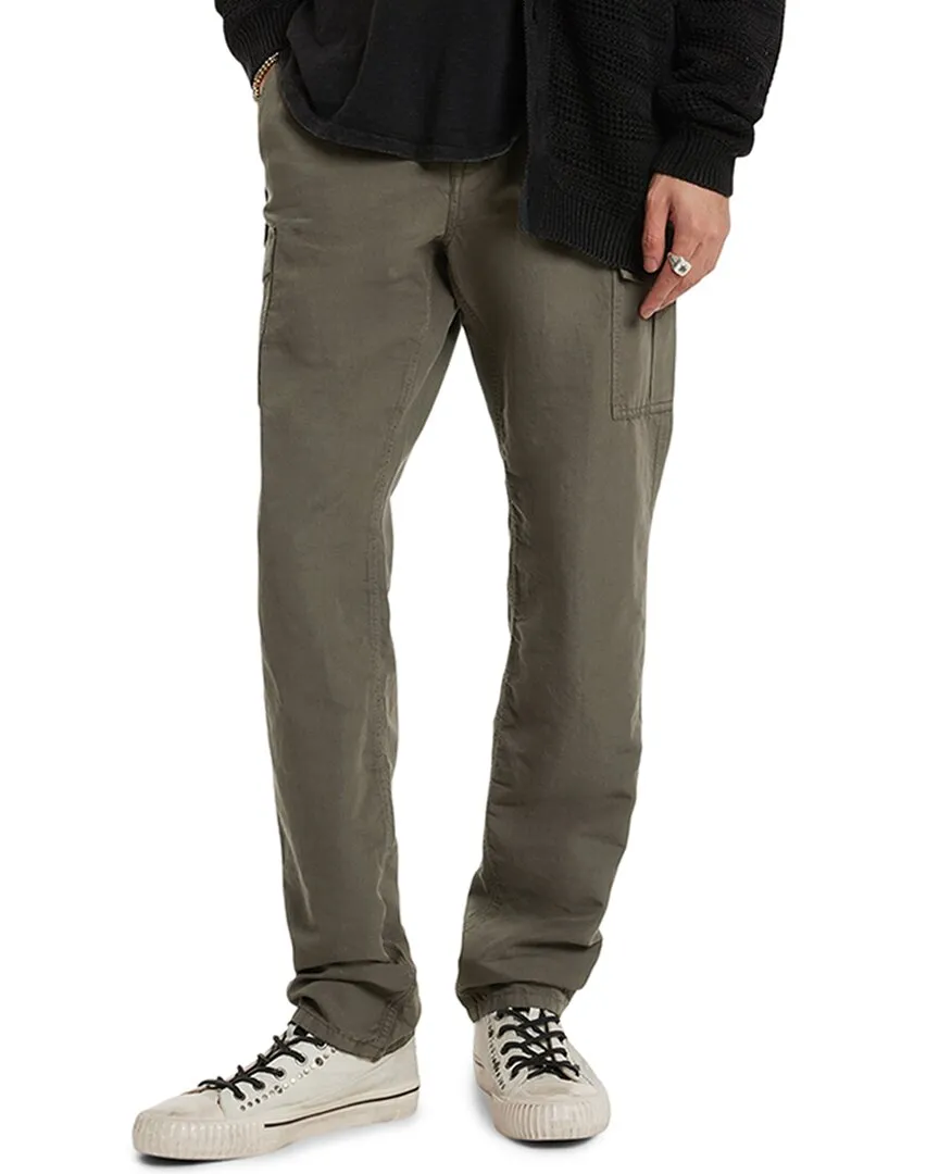 John Varvatos Craig Cargo Hose aus Leinen-Mix