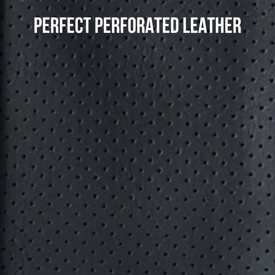 Legendärer 'Lowlife NCP Perforierter' Leder-Cropped-Passform-Clubstyle-Motorradweste
