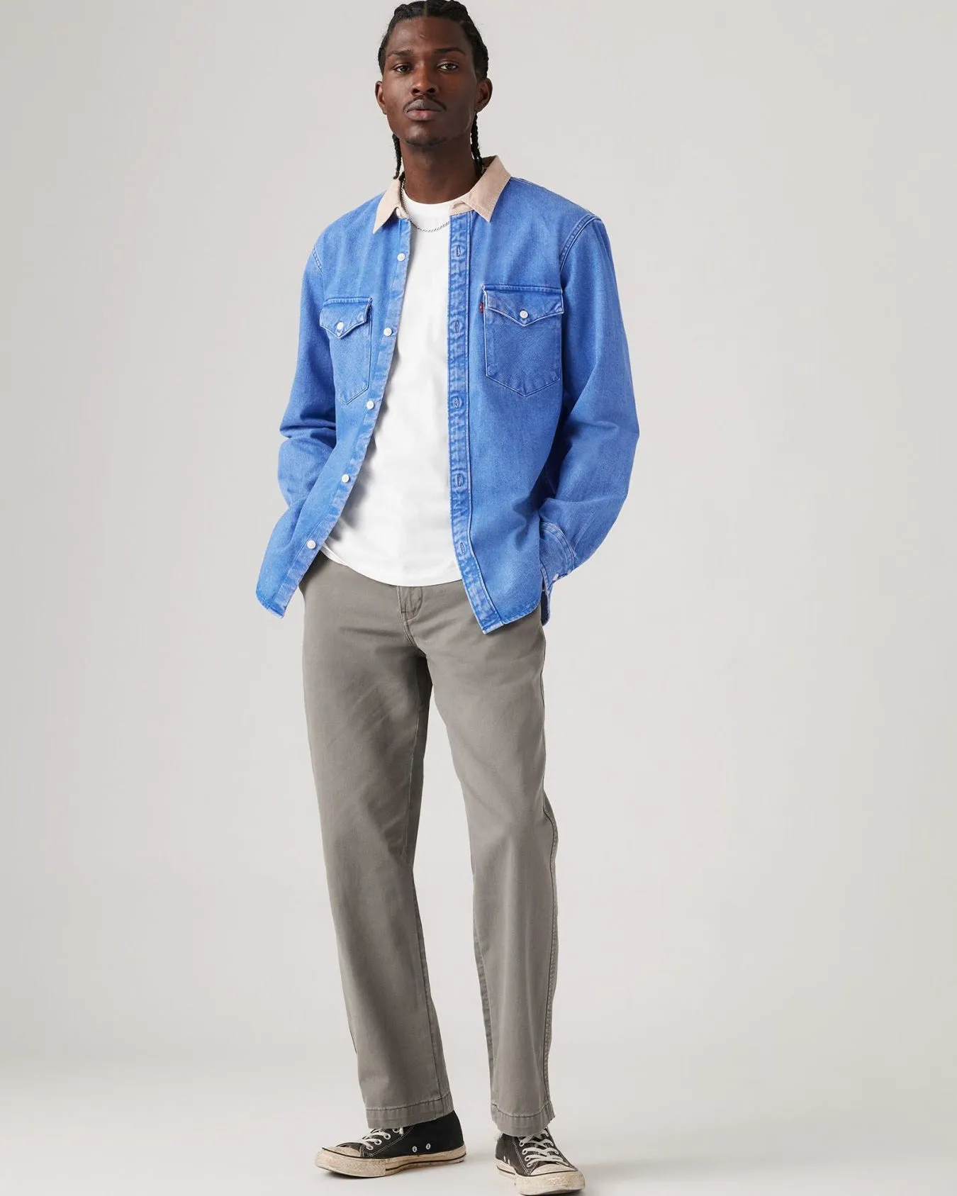 Levi's® XX Chino Authentic Straight Herren Chinos - Zinn Grau Weich GD