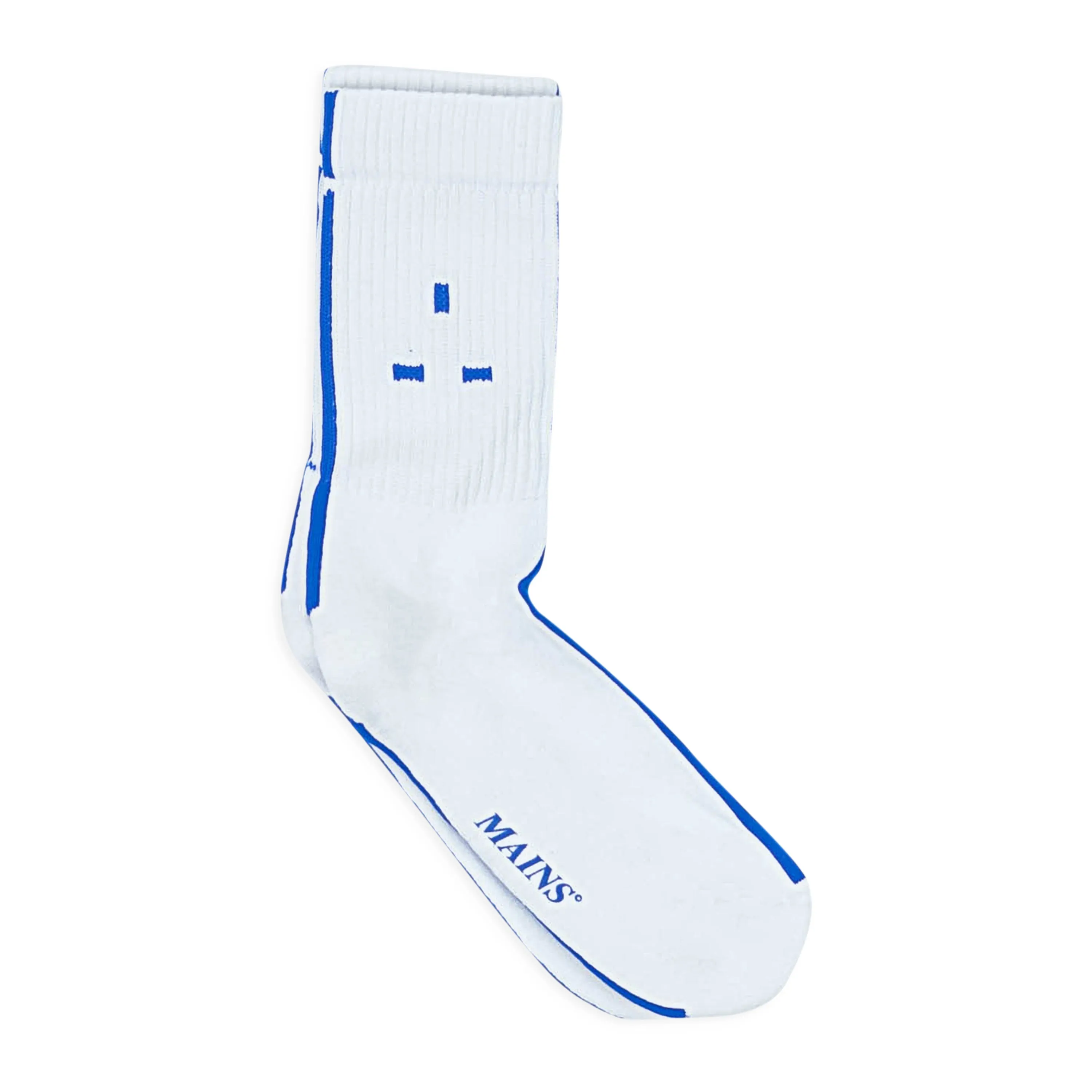 LOGO WEIß/BLAUE SOCKEN