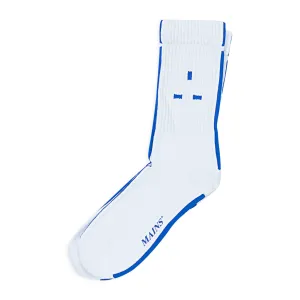LOGO WEIß/BLAUE SOCKEN