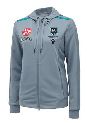 Macron Port Adelaide M21 Reise-Damen Kapuzenpullover mit Polydiag-Muster <BR> 58542846