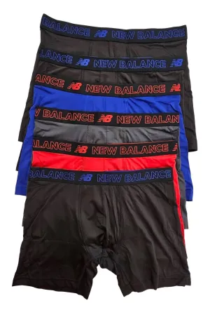 Herren 6er-Pack Premium Boxershorts in Schwarz/Königsblau/Schwarz/Rot/Schwarz/Magnet