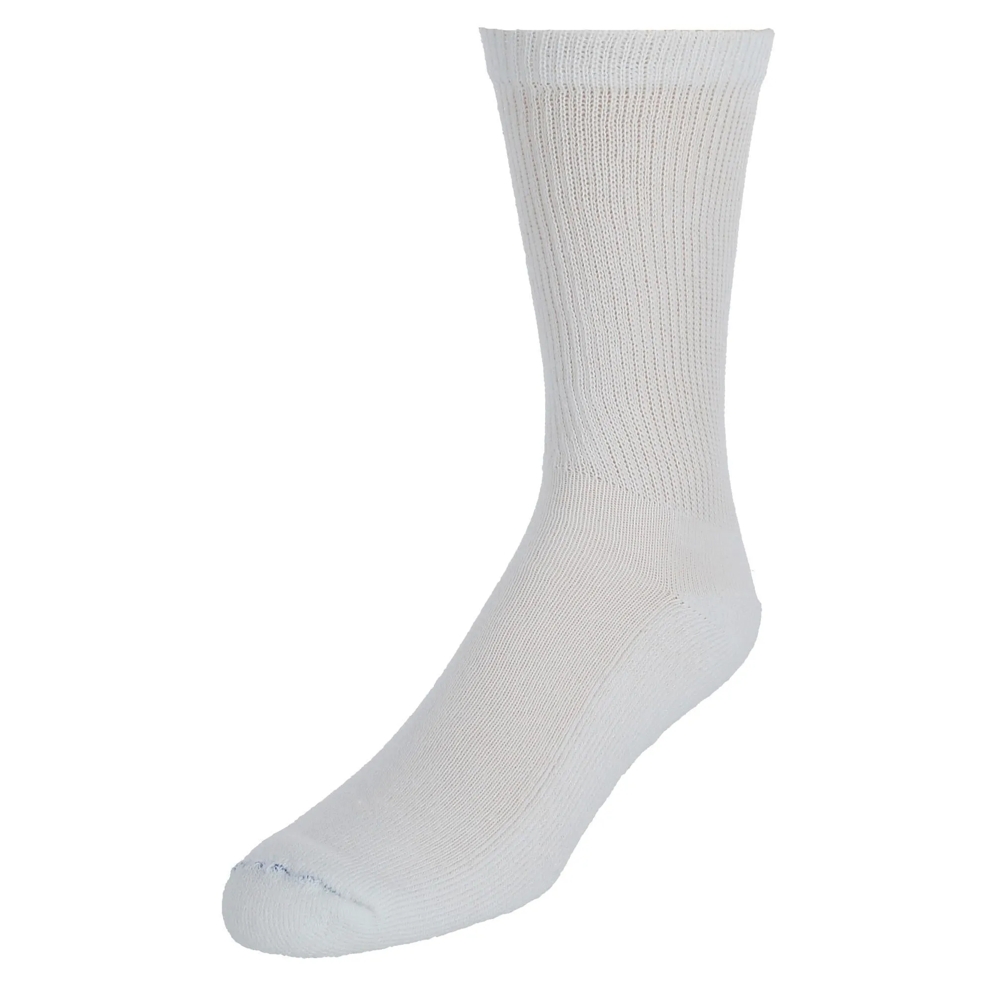 Herren Diabetes- und Durchblutungs-Crew-Socken in großer und langer Größe (4-Pack)