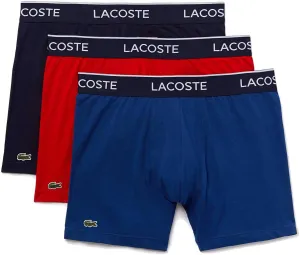 Herren Casual Klassische 3er-Pack Baumwoll-Stretch-Boxershorts in Marineblau, Rot, Methylen
