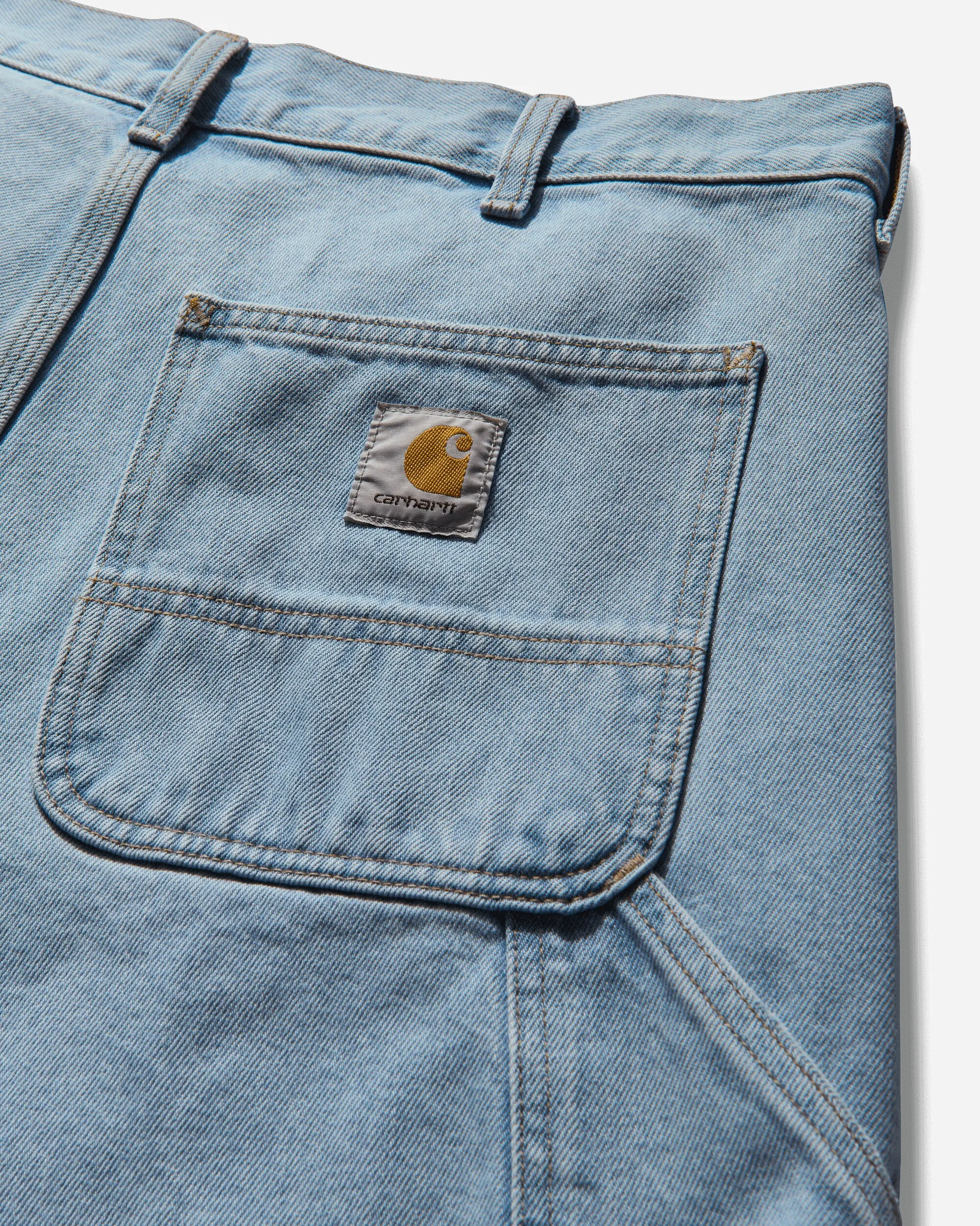 Herren Shorts mit Doppelter Kniepartie Blau (Heavy Stone Bleached)