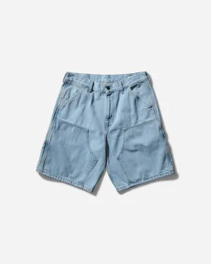 Herren Shorts mit Doppelter Kniepartie Blau (Heavy Stone Bleached)