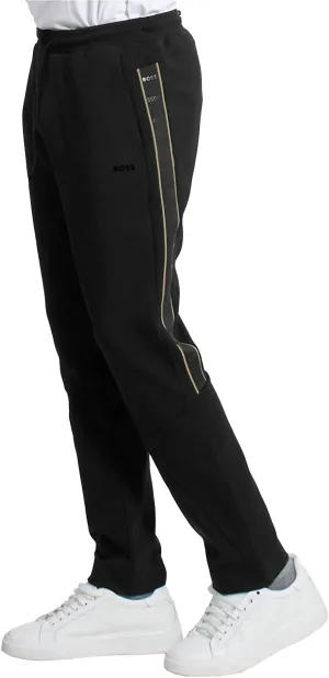 Herren - Hadim Seitliche Banderole Logo Jogginghose in Schwarz