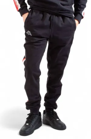 Herren Logo-Band Danira Jogginghose in Schwarz/Grau/Rot