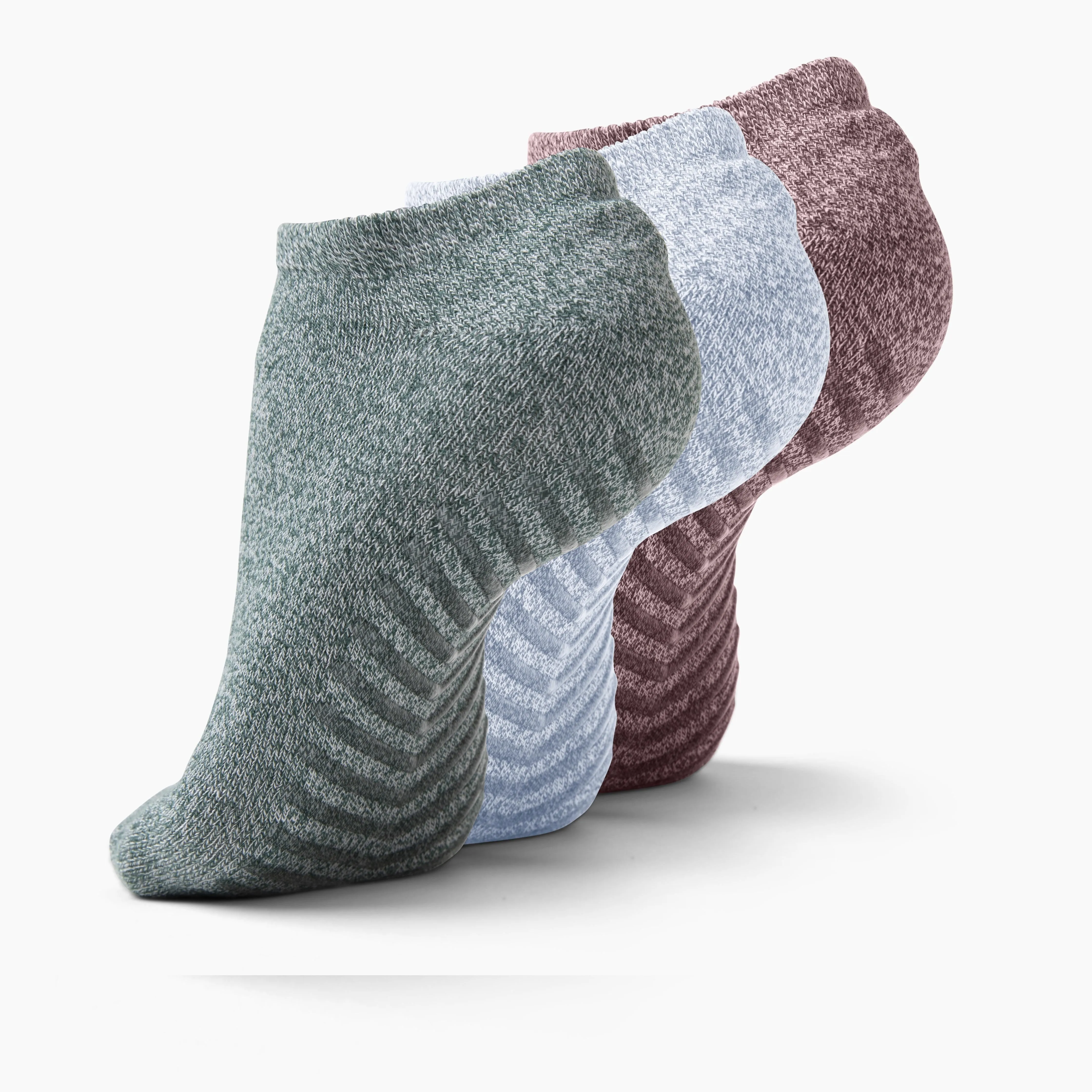 Herren Socken mit Grip, niedriger Ausschnitt (3er Pack)