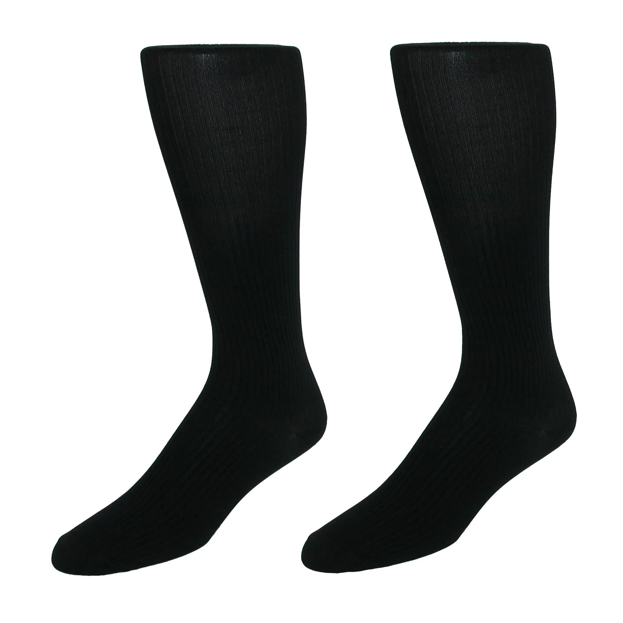 Herren Mikrofaser-Über-die-Wade-Socken (2 Paar Pack)