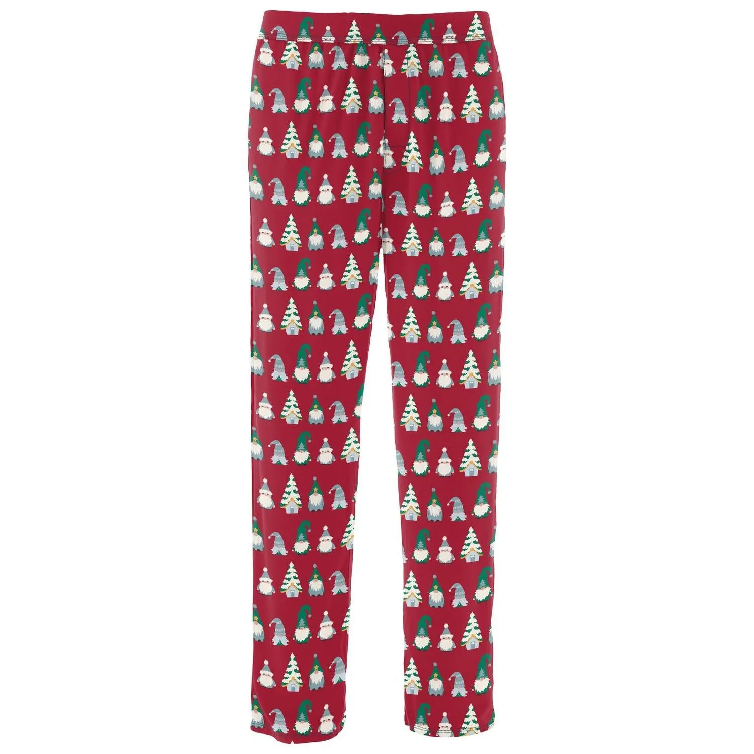 Herren-Pyjamahose mit Druck in Karmesinrote Gnome