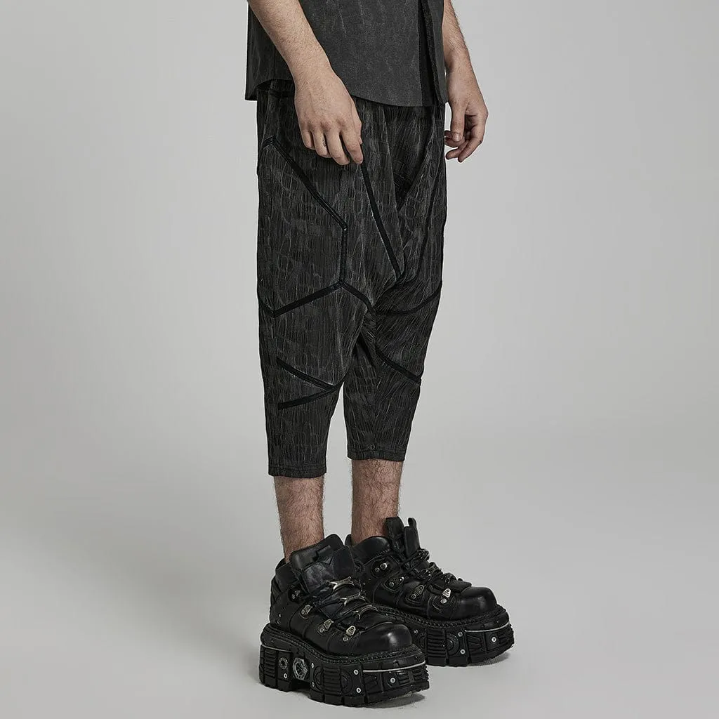 Herren Punk Streifen Baggy Hosen
